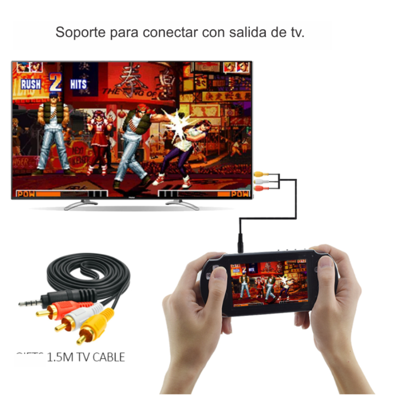 Consola Portátil De Juegos AV X7 PLUS